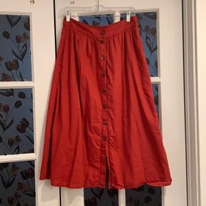 Madewell Button-down Maxi Skirt